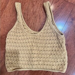Billabong Women's Tan Knit Crop Top